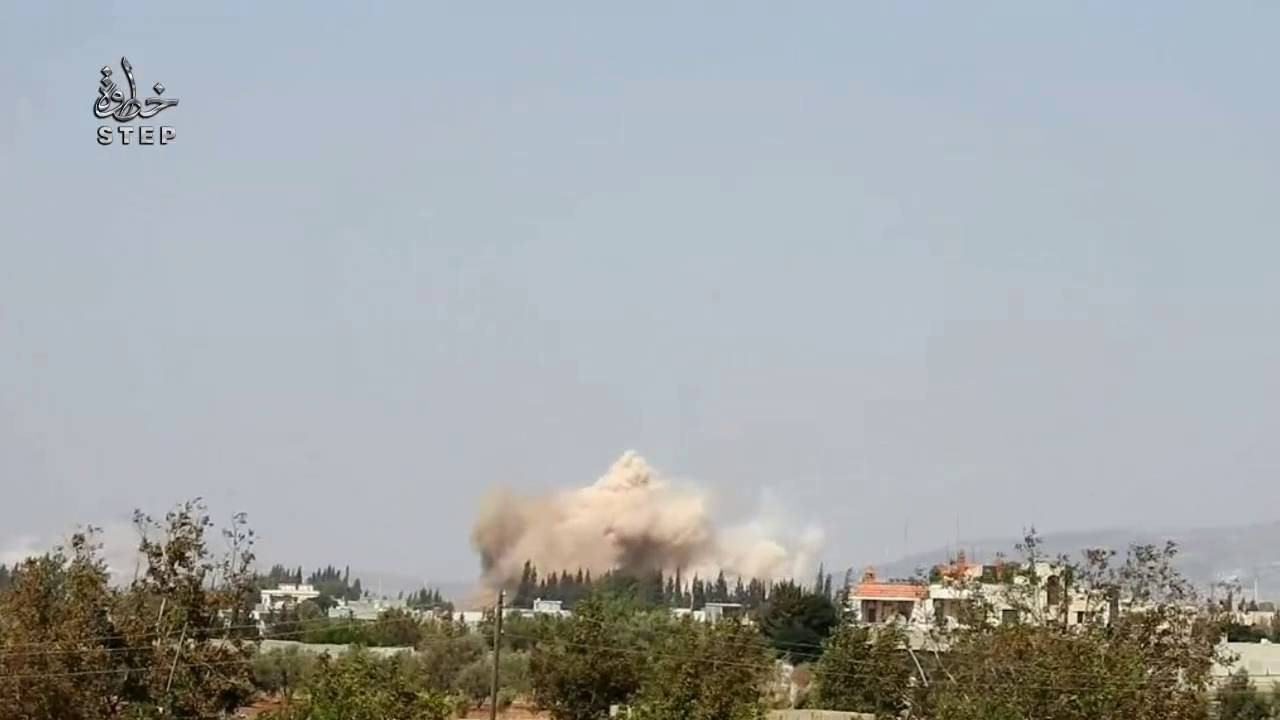 قصف بالبراميل المتفجرة على قرية الفرحانية في ريف “حمص” الشمالي