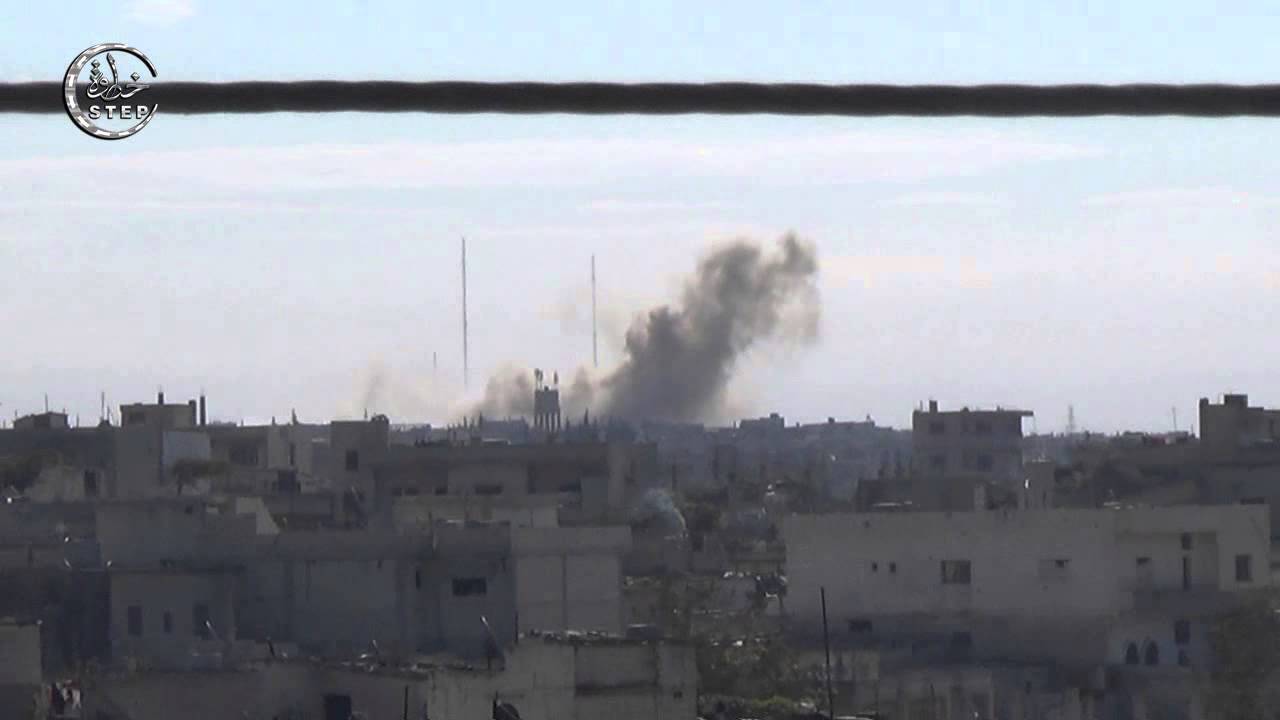 ‫قصف بالبراميل المتفجرة على بلدة تيرمعلة في ريف “حمص” الشمالي 22-11-2015