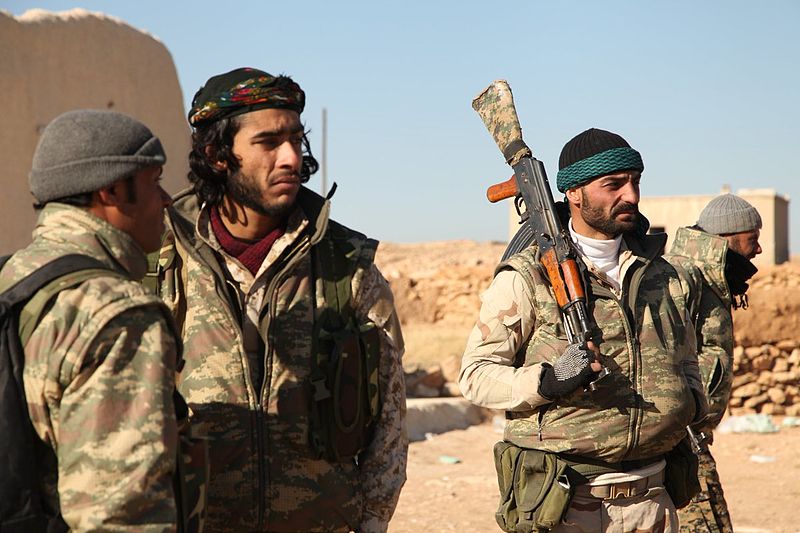 YPG fighters Raqqa December 2016
