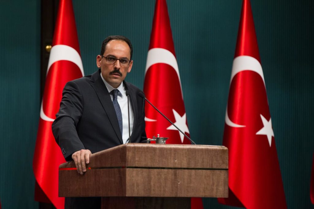 Turkish Presidency spokesperson Ibrahim Kalin