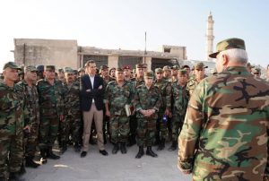 بشار الأسد يصل بزيارة خاطفة لجبهات ريف إدلب الجنوبي