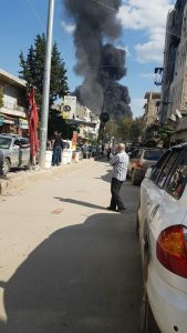 مشاهد أولى لانفجار هائل في مدينة عفرين وعشرات الإصابات بين المدنيين