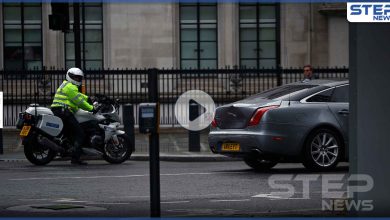 بالفيديو || حادث سير لرئيس الوزراء البريطاني بعد خروجه من البرلمان