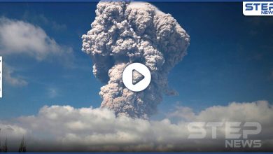 بالفيديو|| بركان سبق وتسبب بمقتل المئات يعود للنشاط والثوران مغلقاً المجال الجوي بهذا البلد