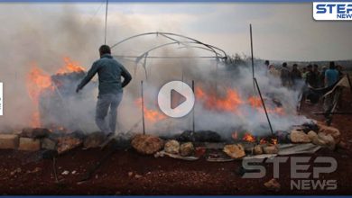 بالفيديو|| ضحايا مدنيون بانفجار مستودع لتصنيع الأسلحة قرب مخيم العرموطة بريف حلب