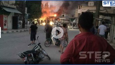بالفيديو || قتلى من المدنيين وفصائل المعارضة بانفجار مفخخة وسط تل أبيض شمال الرقة