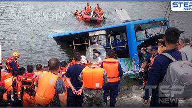 بالفيديو|| عشرات الضحايا إثر سقوط حافلة أطفال في بحيرة غربي الصين