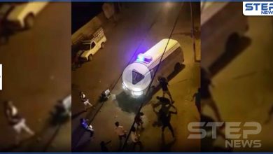 رجم رجال الأمن العام في الكرك الأردنية وأعمال شغب رفضاً لحظر التجوال (فيديو)