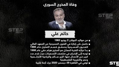 وفاة المخرج السوري حاتم علي