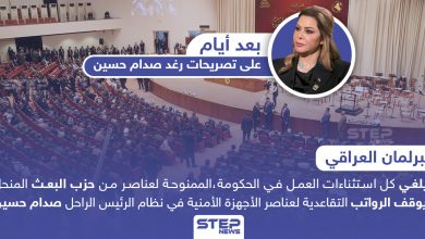 البرلمان العراقي يتخذ إجراءات بحق حزب البعث المنحل، تتضمن إيقاف العمل والراتب التقاعدي