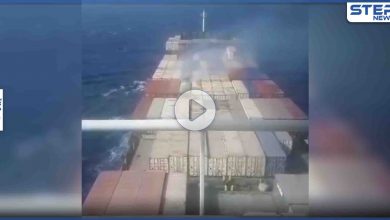 بالفيديو|| طهران تنشر لأول مرة صوراً وفيديوهات لسفينتها التجارية المُستهدفة بـ مياه البحر المتوسط