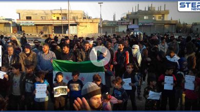 مظاهرة في مدينة طفس بريف درعا الغربي يوم أمس تأكيداً على استمرارية الثورة السورية و مبادئها