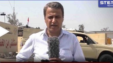 بالفيديو|| مراسل الجزيرة يصاب بالإغماء على الهواء هو ينقل أحداث حريق مستشفى ابن الخطيب ببغداد