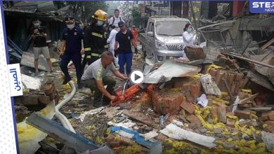 انفجار في أنبوب كبير للغاز في سوق صيني يخلف قتلى وجرحى (فيديو)
