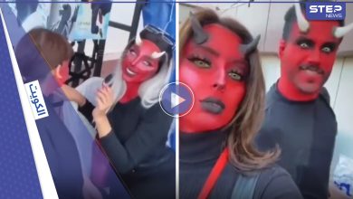 بالفيديو|| فتاة الشياطين تثير الجدل بالكويت بعد ظهورها بملامح شيطانية برفقة عدة أشخاص وتهاجم منتقديها