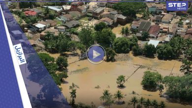 بالفيديو|| انهيار جسر وانجراف المشاة في المياه بعد أمطار البرازيل الكارثية وتحذيرات من انفجار السدود