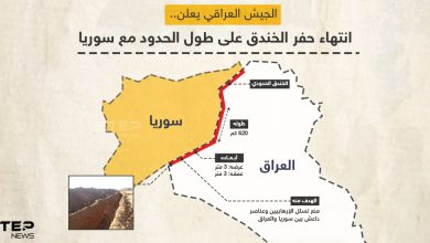 الجيش العراقي ينتهي من حفر خندق على طول الحدود مع سوريا