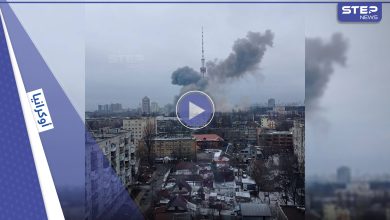 بالفيديو|| روسيا تدمر نصب تذكاري هام لليهود في كييف خلال قصف استهدف برج التلفزيون الأوكراني وحوله إلى ركام