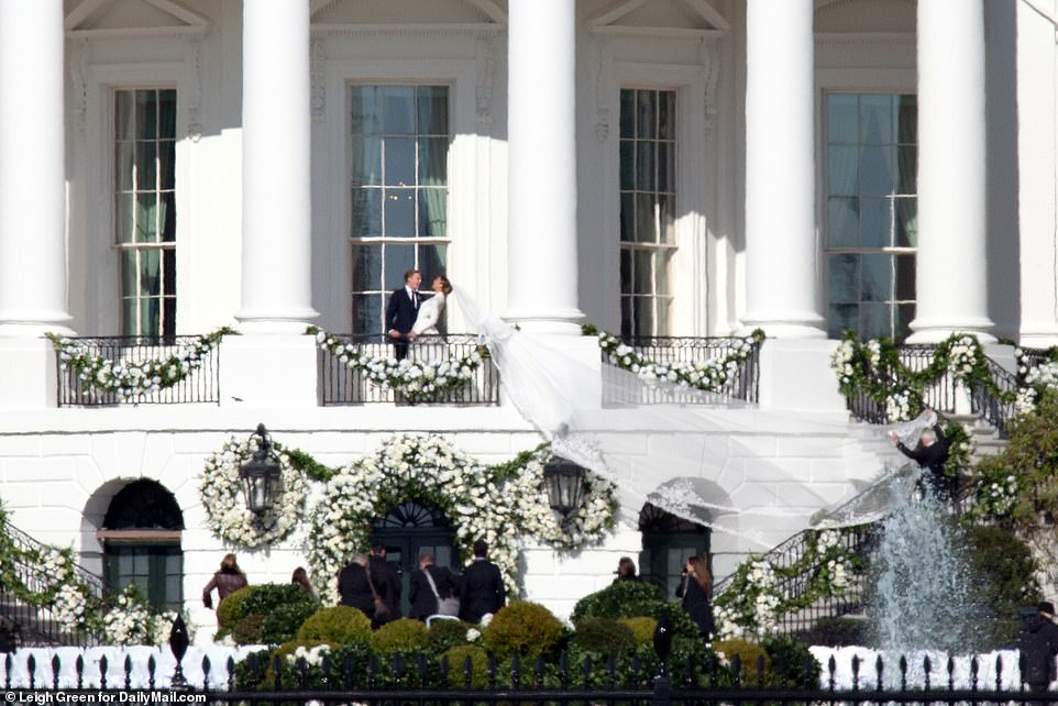 شاهد|| للمرة التاسعة عشرة في تاريخه.. البيت الأبيض يشهد حفل زفاف لنعومي حفيدة بايدن