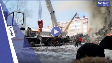 بالفيديو|| قتلى وجرحى في انهيار بناء شرق روسيا وأنباء عن محاصرين تحت الأنقاض