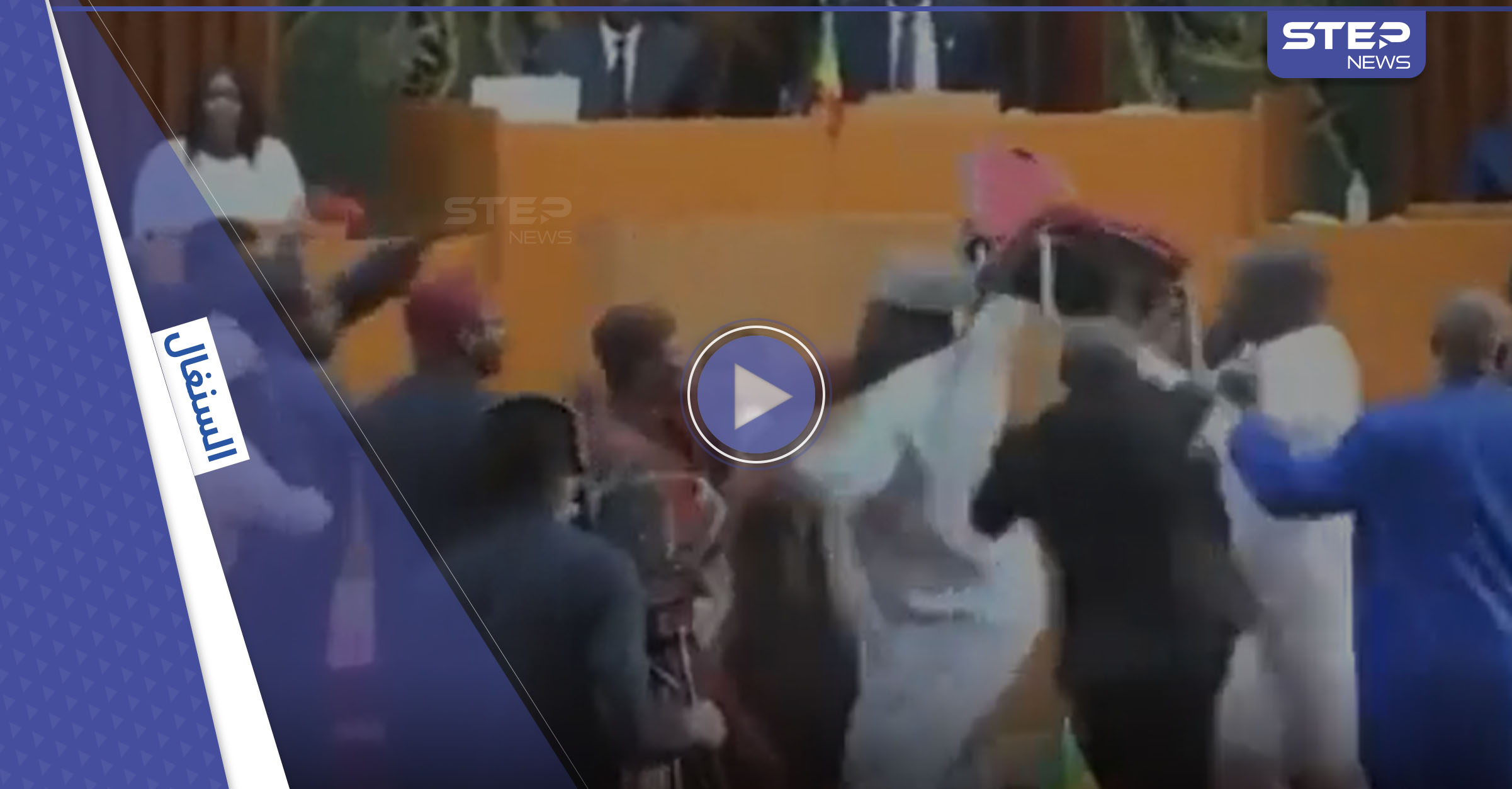 تحت قبة البرلمان السنغالي.. معركة بالكراسي نائب يصفع زميلته (فيديو)