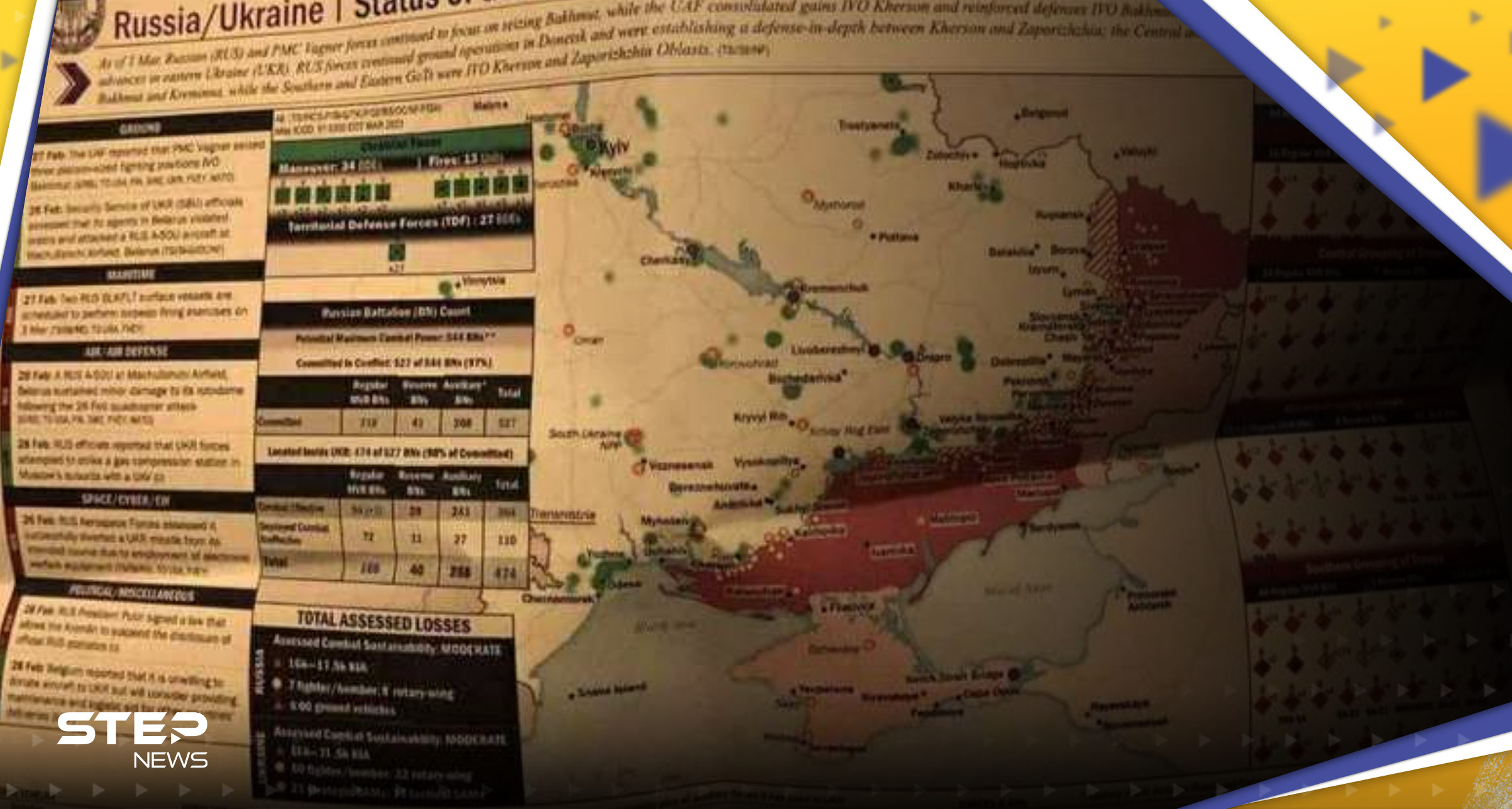 وثائق البنتاغون المسرّبة تكشف دور إسرائيل في الحرب الأوكرانية 