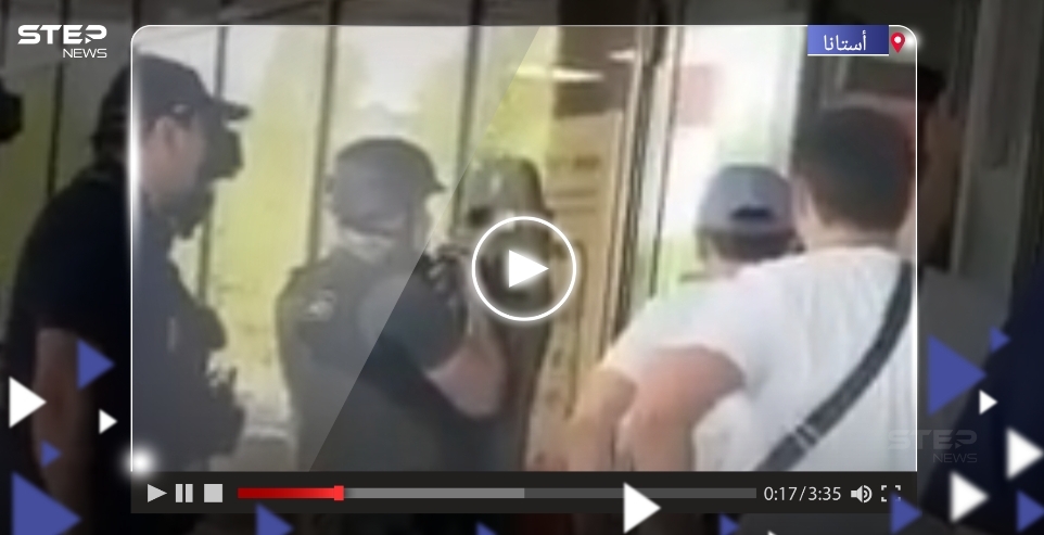 بالفيديو|| مسلح يحتجز رهائن في أحد فروع بنك قزوين في أستانا.. ما طلبه "غريب"