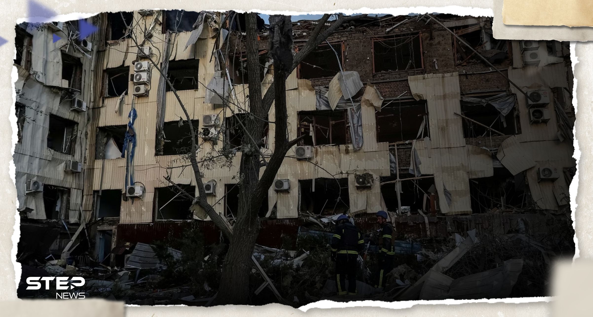 قصف مطعم مكتظ بالناس في أوكرانيا