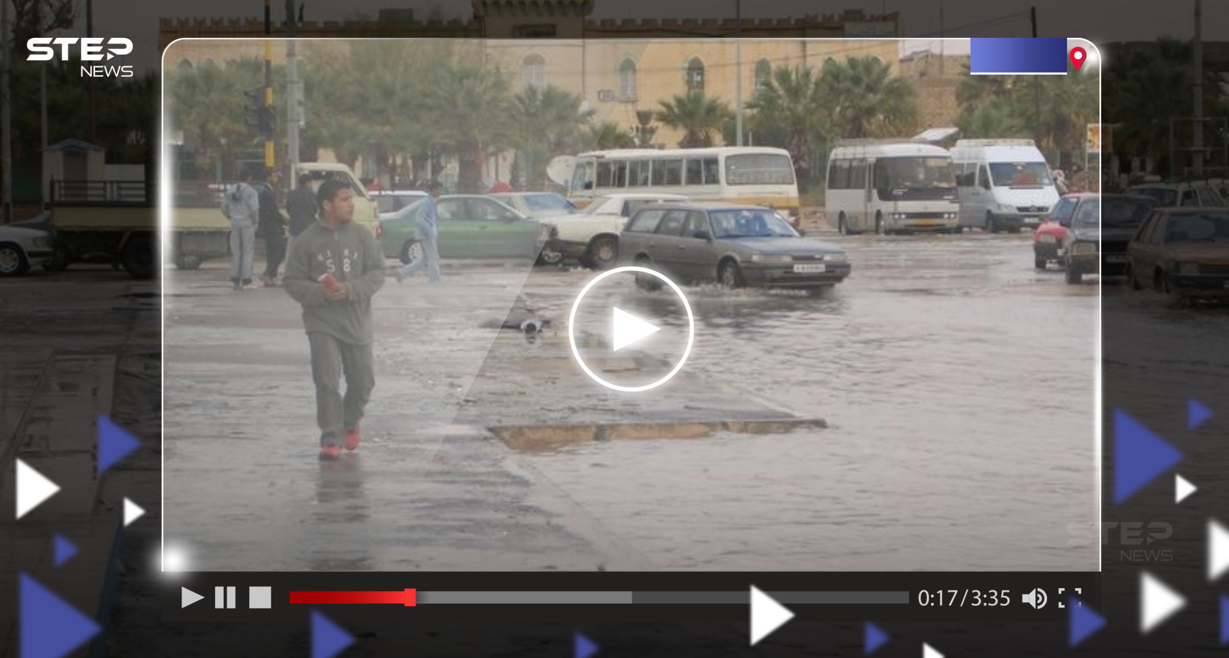 شاهد|| غرق مدينة ليبية نتيجة انفجار نهر صناعي وفيديو يوثق قوة حجم المياه المتدفقة