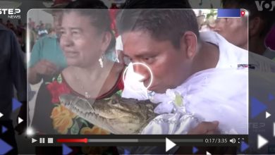مكسيكي يتزوج من أنثى التمساح