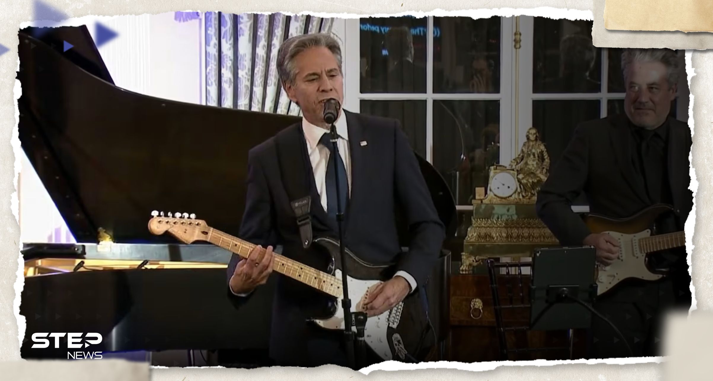 فيديو وزير الخارجية الأمريكي يغني ويعزف على أوتار دبلوماسية الموسيقى العالمية يُثير تفاعلاً
