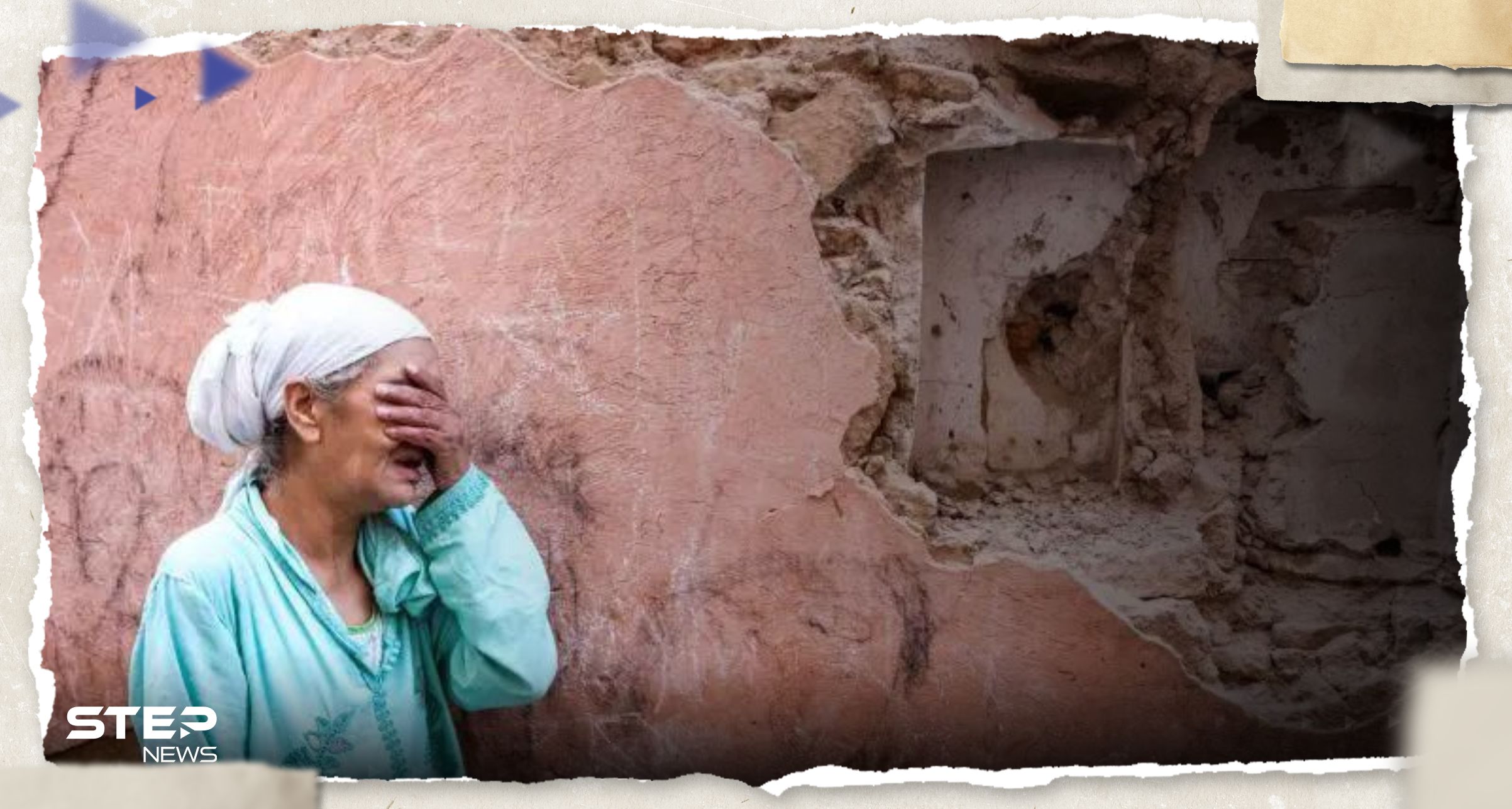مشهد يفطر القلب.. أم مغربية تبحث عن أطفالها تحت أنقاض منزل مدمر وتردد هذه العبارات!