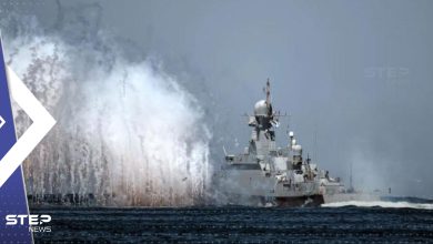 لحظة ضرب مقر أسطول البحر الأسود الروسي في القرم