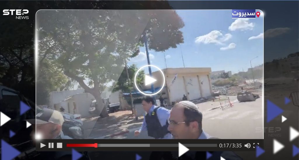 هروب عضو الكنيست داني دانون لحظة سقوط صاروخ على سديروت