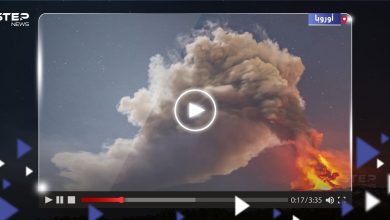 بالفيديو مشاهد مرعبة توثق لحظة ثوران أكبر بركان نشط في أوروبا