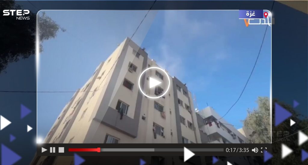 شاهد الجيش الإسرائيلي يستهدف بشكل مباشر سطح مستشفى الشفاء بغزة