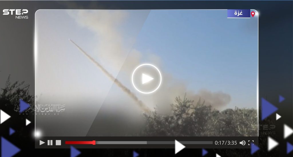 شاهد سرايا القدس تطلق رشقات صاروخية باتجاه إسرائيل والقوات المتوغلة في غزة