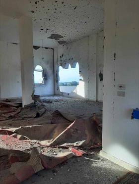 استهداف مسجد في بلدة العباسية جنوبي لبنان