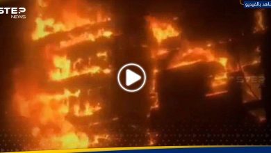 شاهد || اندلاع حريق هائل بمستشفى غاندي في طهران