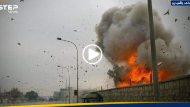 شاهد انفجار داخل مقر ميليشيا الحشد الشعبي قرب وزارة الداخلية في بغداد