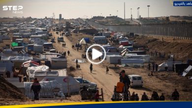 بالفيديو|| حريق وإطلاق نار قرب معبر رفح ومحاولات النازحين اقتحام الحدود المصرية