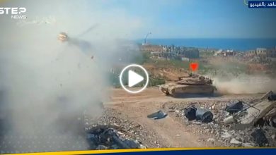 مشاهد جديدة للمعارك.. نخبة القسام تحوّل دبابة إسرائيلية لشعلة لهب