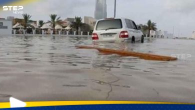اخبار الامارات|| فيضانات وانهيارات أرضية "خطيرة".. وعاصفة قوية تجتاح الخليج العربي (شاهد)