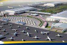 تشييد مبنى في مطار آل مكتوم