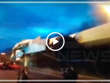 بالفيديو|| هكذا جرت طائرة عسكرية روسية أصيبت بسوريا بأحد شوارع روسيا