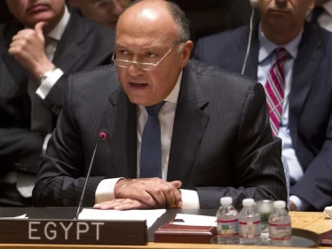 وزير الخارجية المصري يرسل برقية إلى رئيس مجلس الأمن الدولي مبدياً اعتراض مصر على أمر