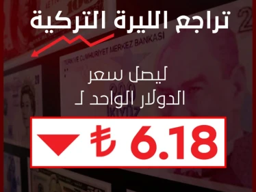 الليرة التركية تتراجع أمام الدولار