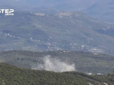 شاهد القصف المدفعي على قرى ريف جسر الشغور غرب إدلب من نقاط قوات النظام بريف اللاذقية