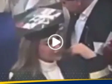 جامعة عراقية تتخذ إجراءً ضد طالبة وضعت صورة صدام حسين على قبعة تخرجها (فيديو)
