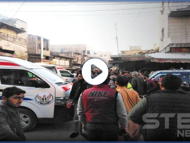 بالفيديو|| "شوال" بطاطا مفخخ يوقع قتلى وجرحى بـ مدينة الباب شمالي حلب